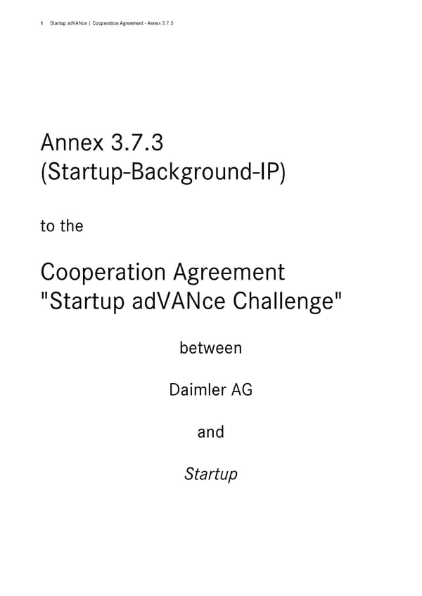 Cooperation Agreement |  Startup adVANce Challenge - Page 18