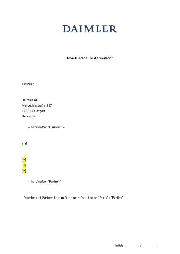 Non-Disclosure Agreement [COPY] - Page 1